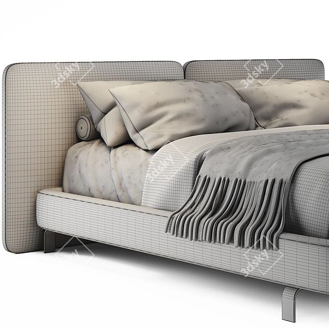 Luxury Minotti Tatlin Bedspread 3D model image 3