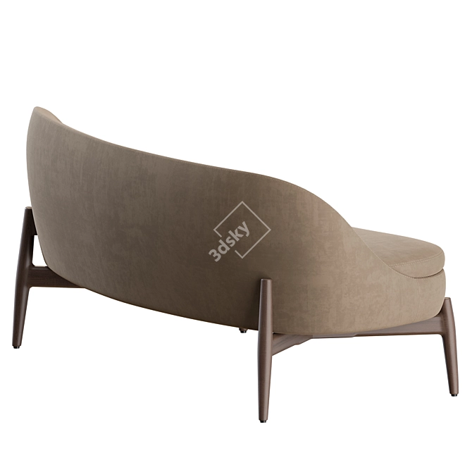 Elegant Sendai Sofa Minotti Design 3D model image 7
