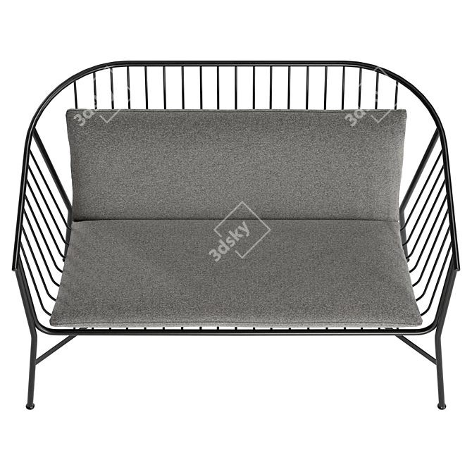 Jeanette Sofa, UV Unwrapped, Real Size 3D model image 3