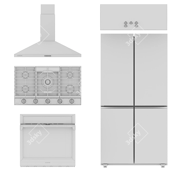 Samsung Smart Appliance Collection 3D model image 7