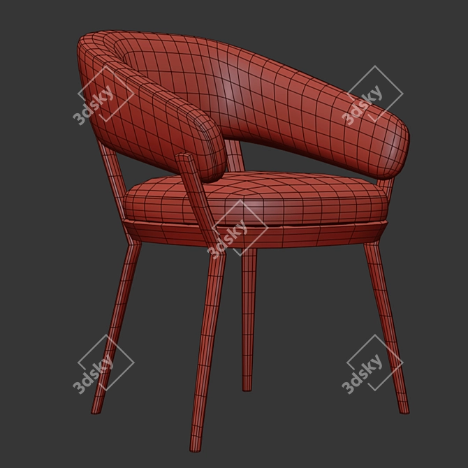 Sleek Ray Chair HOMEY Table 3D model image 3