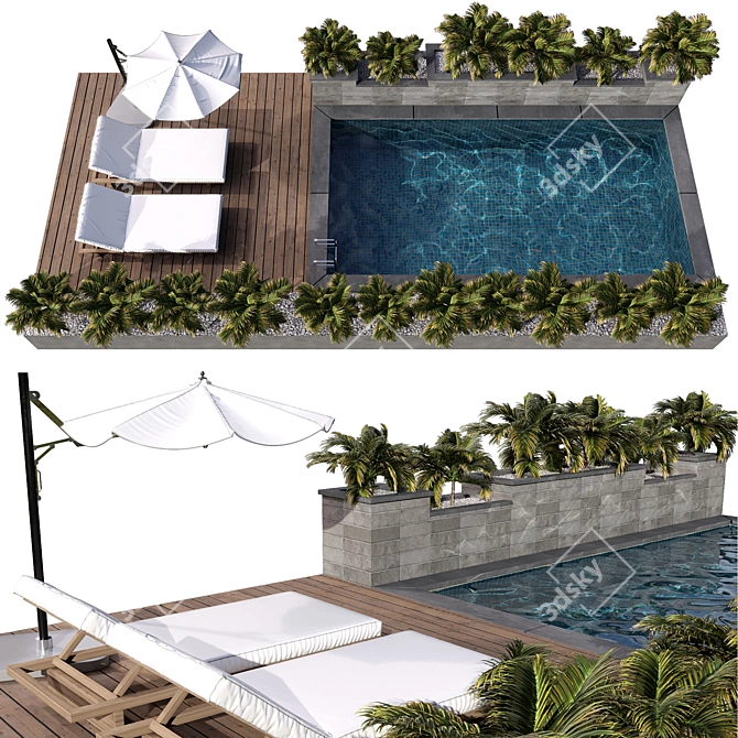Crystal Clear Pool No86 3D model image 3