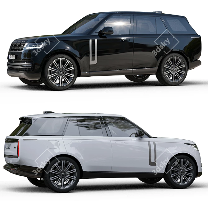 Luxury Land Rover 3D Model 3D model image 2