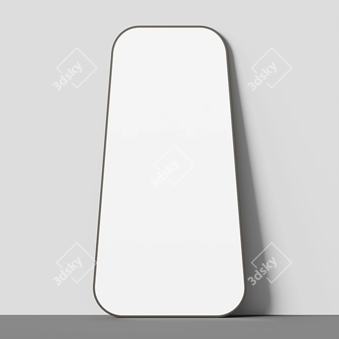 Zane Mid-Century Full-Length Mirror 3D model image 2