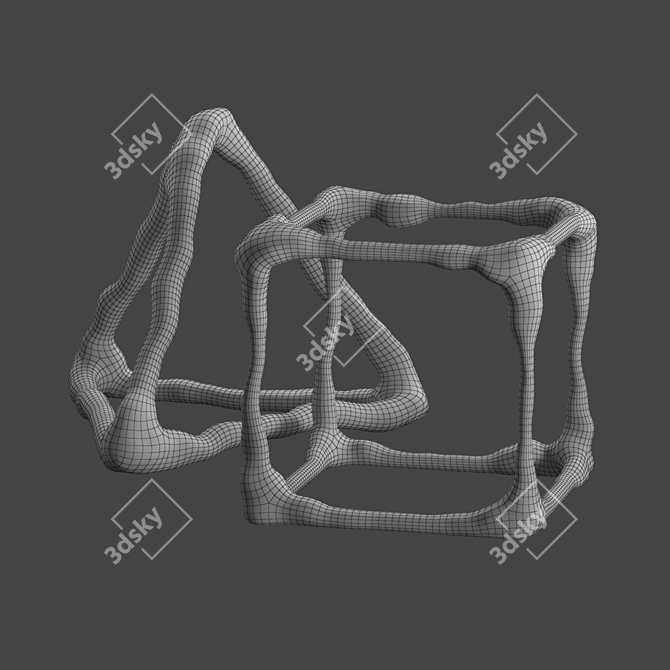 Abstract Iron Sculptures by Corner Design 3D model image 5