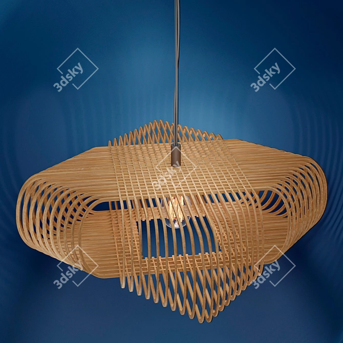 Ovals Ceiling Light by Alex Groot 3D model image 4