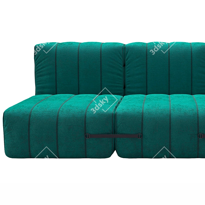 Modular 3-Seat Sofa, Max 2015 3D model image 3