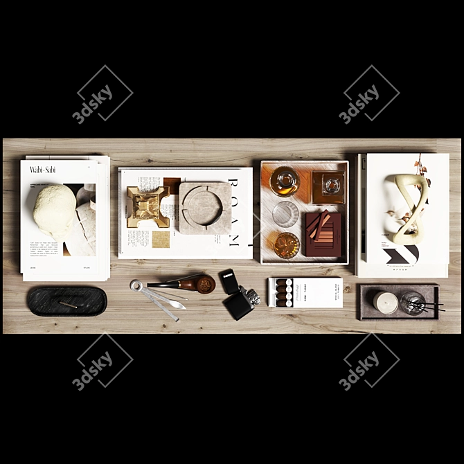 Modern Decor Set 2015 3D model image 2