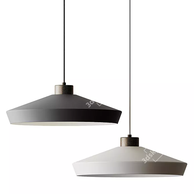 Modern Edge Pendant Lamp - Large 3D model image 1