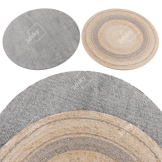 Circular Rugs Collection 441 3D model image 2