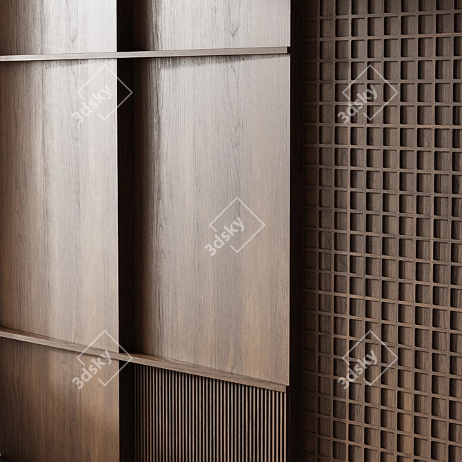 Wooden Panels, 26054 Polys 3D model image 3