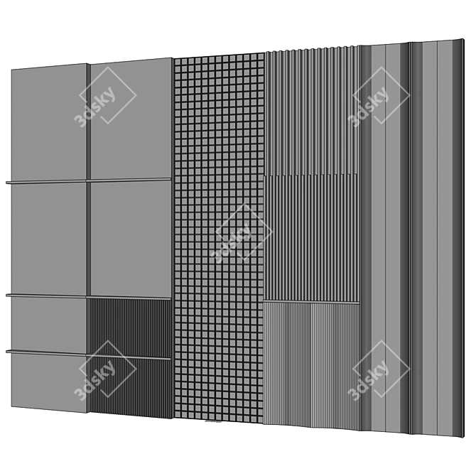 Wooden Panels, 26054 Polys 3D model image 5