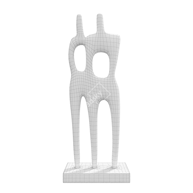 Quadro Aelia Statuette 14cm 3D model image 3
