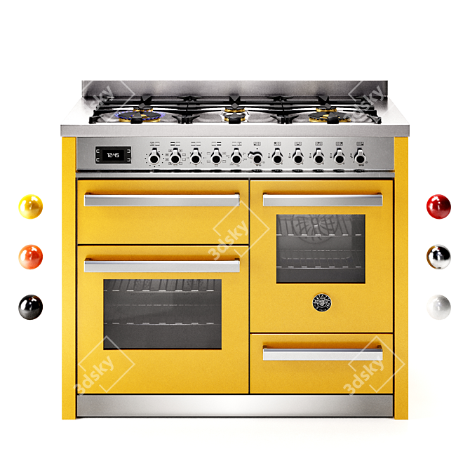 Bertazzoni Professional 6-Burner Electric Cooker 3D model image 1