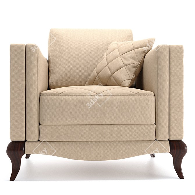 Laviano Living Room Chair 3D model image 2