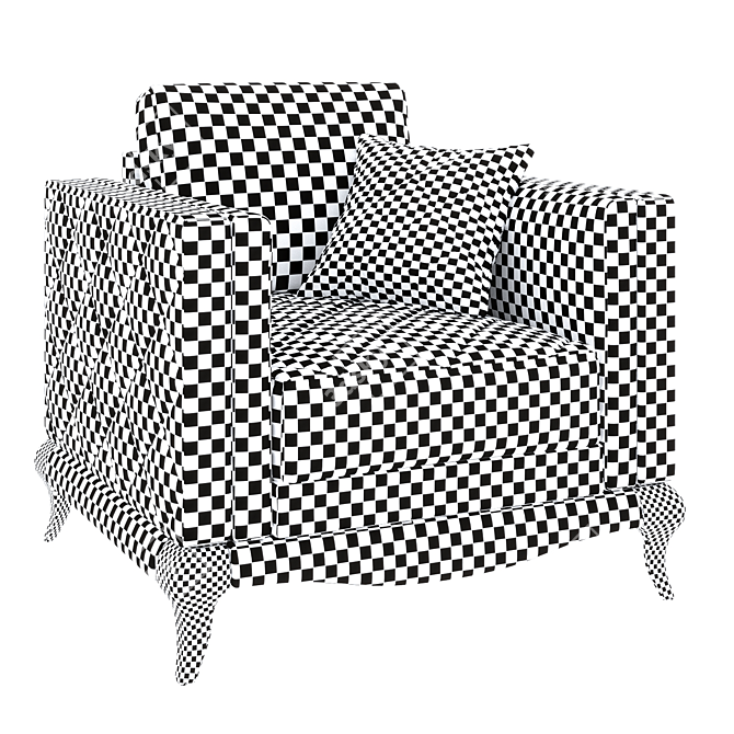 Laviano Living Room Chair 3D model image 4