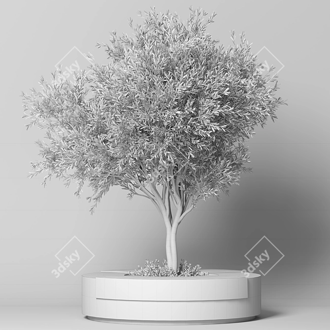Modern Urban Furniture Set 3D model image 5