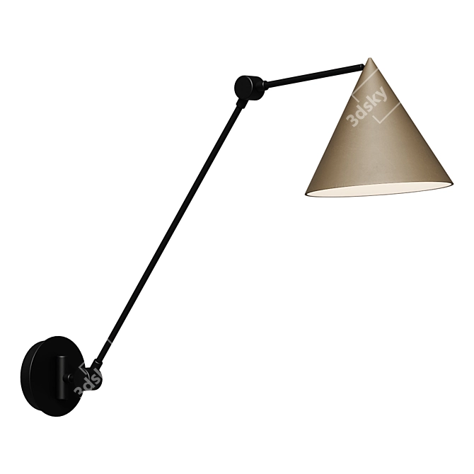  Swivel Wall Sconce, Moke 3D model image 1