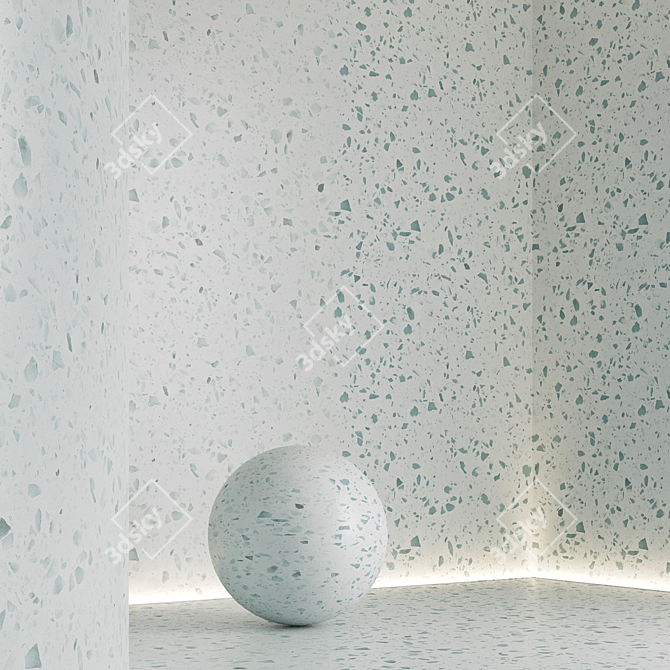 Seamless Marble Terrazzo Texture Bundle 3D model image 3