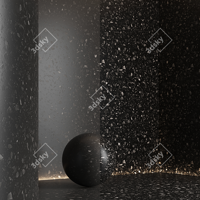 Seamless Marble Terrazzo Texture Bundle 3D model image 6