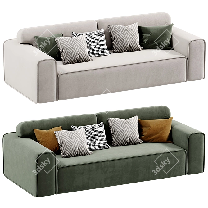 Modern Viena Sofa 2017 Edition 3D model image 1