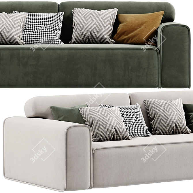 Modern Viena Sofa 2017 Edition 3D model image 2