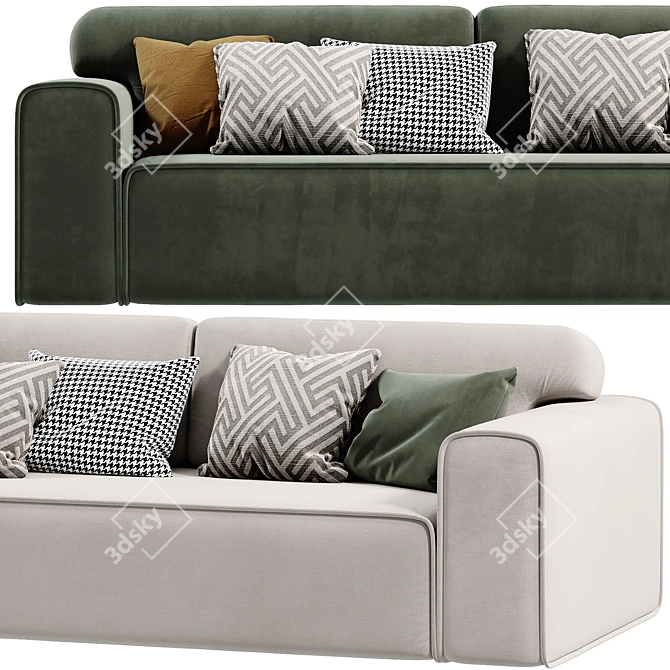 Modern Viena Sofa 2017 Edition 3D model image 3