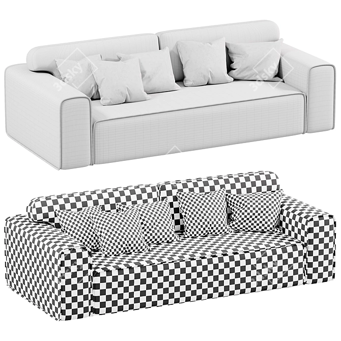 Modern Viena Sofa 2017 Edition 3D model image 6