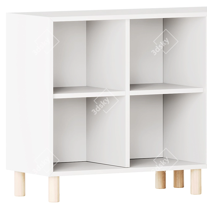 Ikea Eket Cabinet with Legs 3D model image 2