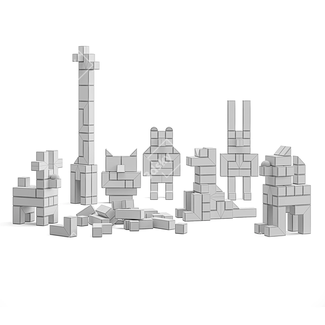 Animal Tetris Constructor, Raduga Grez 3D model image 4