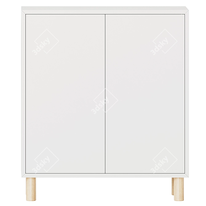 Ikea Eket Cabinet Legs 80cm 3D model image 4