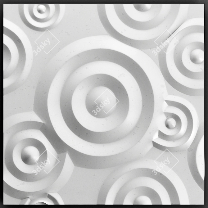 3D Circles Panel Set 3D model image 5
