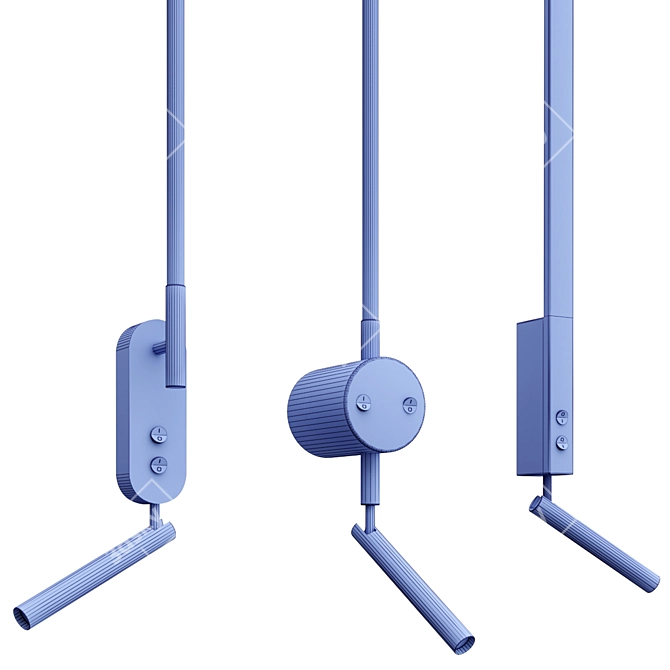 Sleek LED Sconce Light 3D model image 3