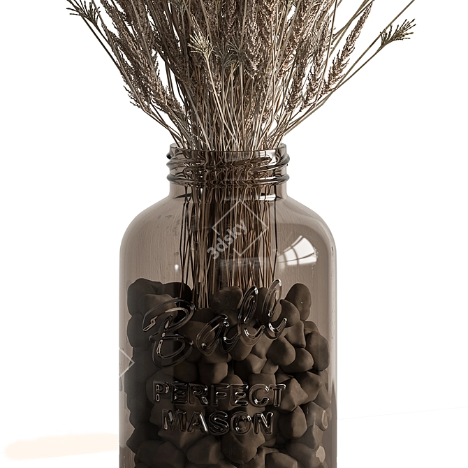 Dried Wheat Plants 100 3D model image 3