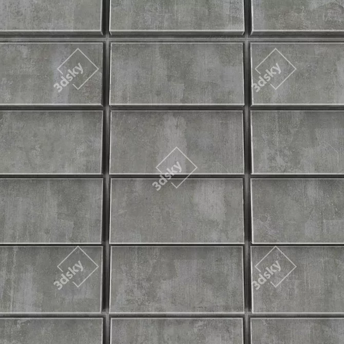 Polygon Tile Decor Set 3D model image 3