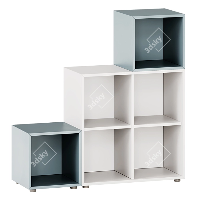 Ikea Eket Cabinet Combo with Legs 3D model image 3