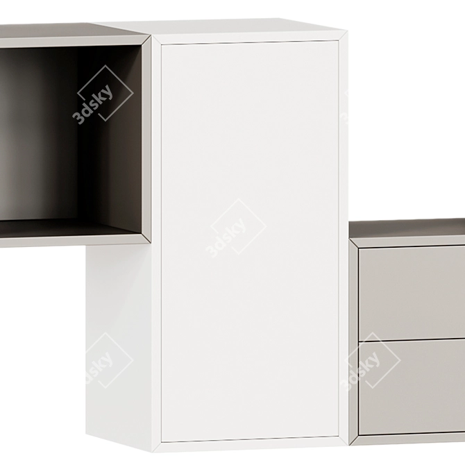 IKEA Eket Wall Cabinet Combo 3D model image 2