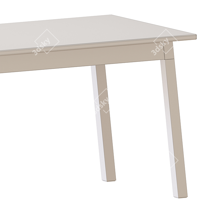 Contemporary Pinntorp Table and Chairs 3D model image 6