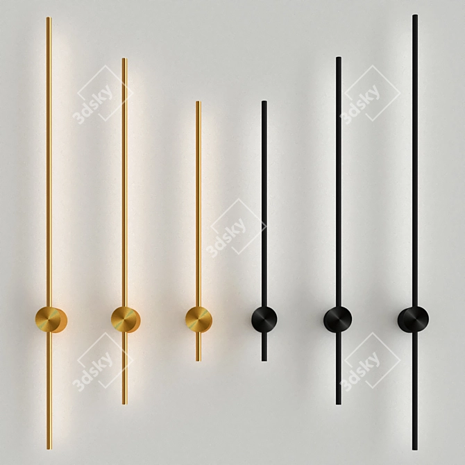 Elegant KEMMA Collection Pendant Lighting 3D model image 2