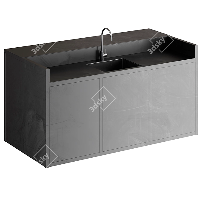 Sachi M2 Bar Counter 3D model image 3