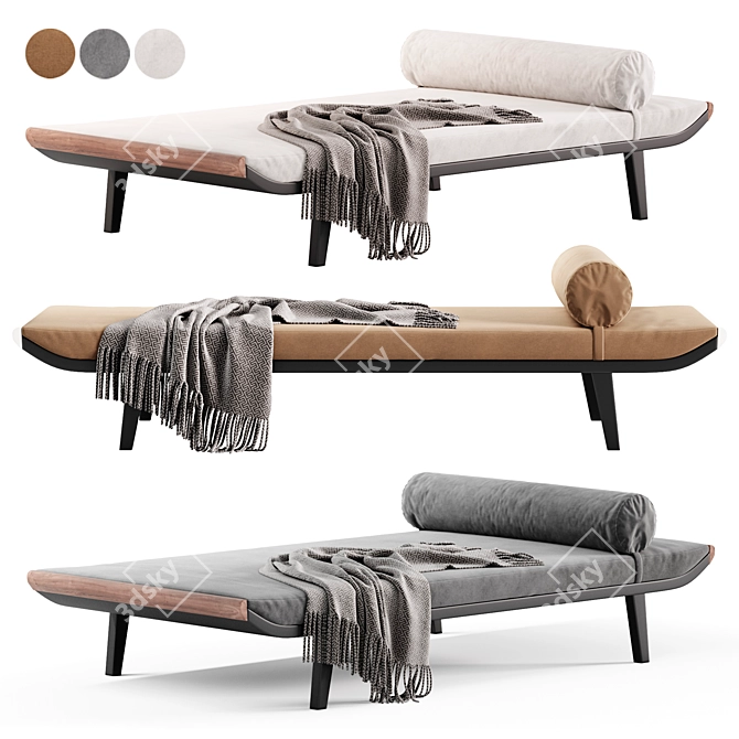 Sleek Auping Cleopatra Daybed 3D model image 1