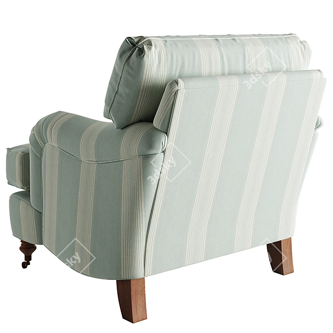 Luxury Brooke Club Chair 3D 3D model image 3