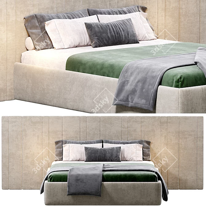 Contemporary VUDLEND Bed Design 3D model image 2