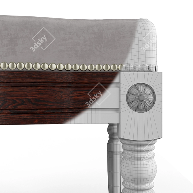 Florian Single Seater Ottoman 3D model image 3