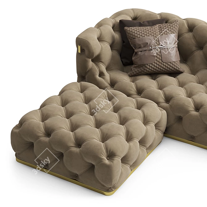 Vittoria Frigerio Caracciolo Daybed 3D Model 3D model image 2