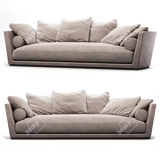 Modern Comfort Noonu Sofa Design 3D model image 1