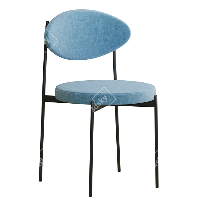 Stylish Gavin Chairs Collection 3D model image 2
