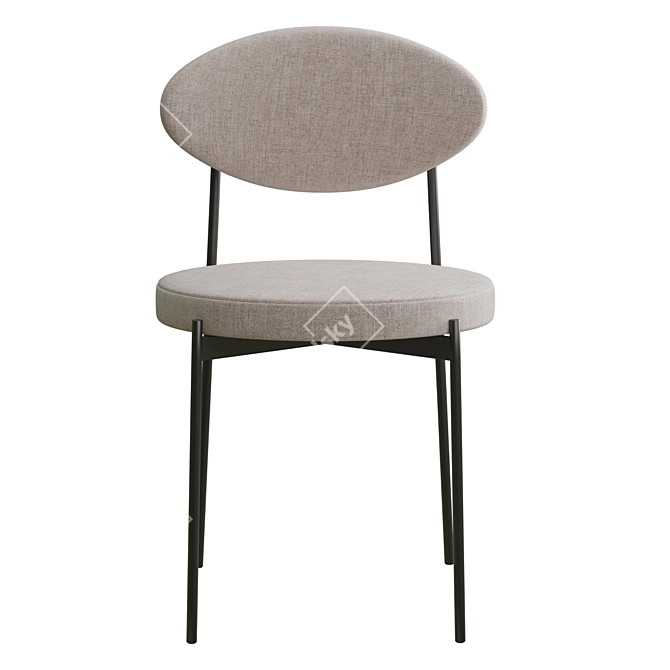 Stylish Gavin Chairs Collection 3D model image 5