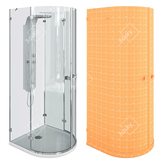 Radaway Shower Enclosures Collection 3D model image 4