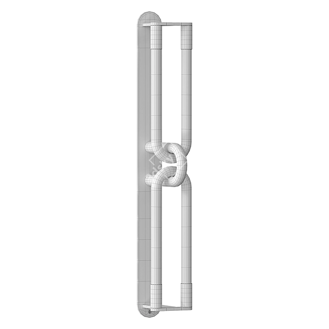 Sleek LED Wall Light Ensemble 3D model image 3
